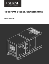 Hyundai power products 1500RPM Diesel Generator Owner's manual