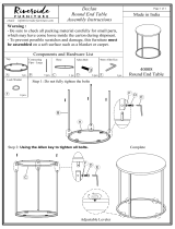 Riverside Furniture 40008 Assembly Instructions