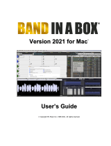 PG Music Band-in-a-Box 2021 for Mac User guide