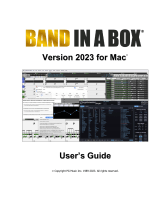 PG Music Band-in-a-Box 2023 for Mac User guide