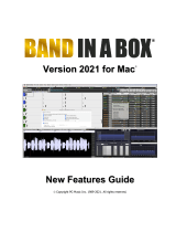 PG Music Band-in-a-Box 2021 for Mac Owner's manual