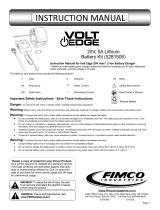 Fimco Volt Edge 20V Litium Ion Kit Owner's manual