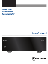 Outlaw 7000x 7-channel Amplifier Owner's manual