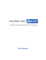 Dune HD Duo 4K Base Noir DEDUOBASE4K User manual