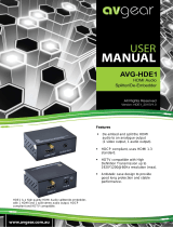 AVGear AVG-HDE1 User manual