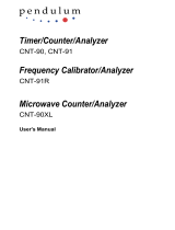 Pendulum CNT-90XL User manual