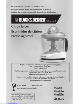 Black & Decker CJ625 Owner's manual