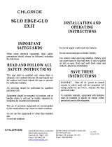 Chloride Edge-Glo Edge-Lit Exit Install Instructions