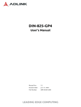 Adlink DIN-825-GP4 Owner's manual