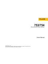 Fluke 753 Documenting Process Calibrator User manual