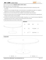 MODWAY EEI-1204-BRN-SET Assembly Instructions