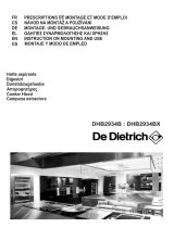 De Dietrich DHB2934BX Important information