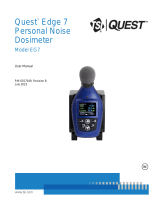 tsi Quest Edge 7 Personal Noise Dosimeter EG7 User manual