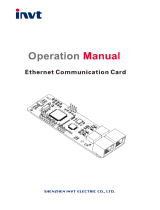 INVT Ethernet Communication Card User manual