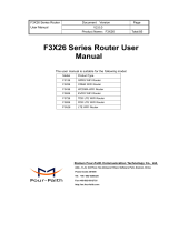 Four-Faith F3X26 Series User manual