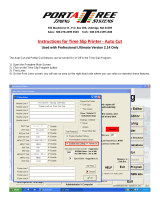 Portatree Auto Cut Time Slip Printer Operating instructions