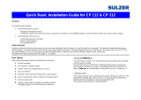 Sulzer CP 112, CP 212 Installation guide