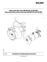 Sulzer ABS RW 400 Operating instructions