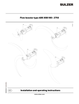 Sulzer Flow booster XSB 900-2750 Installation and Operating Instructions