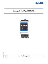 Sulzer CA 461 Installation guide