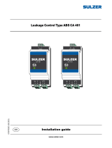 Sulzer CA 461 Installation guide