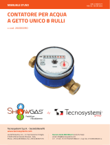 Tecnosystemi 8-roller single jet water counter Owner's manual