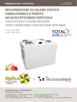 Tecnosystemi Static wall ductable Heat recovery unit Owner's manual