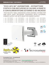 Tecnosystemi PICO HP2 WI static extractor unit wall-mounted heat recovery and Owner's manual
