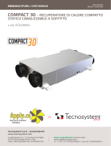 Tecnosystemi COMPACT 30 compact ceiling-mounted ductable static heat recovery units Owner's manual