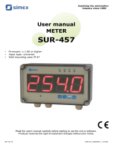 Simex SUR-457 Owner's manual