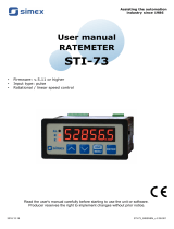 Simex STI-73 User manual