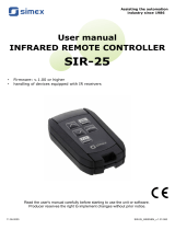 Simex SIR-25 Owner's manual