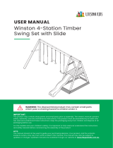 LIFESPAN KIDSWinston 4-Station Timber Swing Set