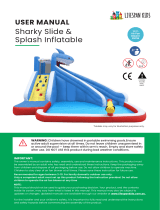 LIFESPAN KIDS Sharky Slide & Splash Inflatable Owner's manual