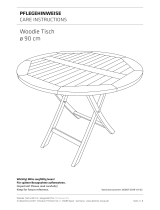 deVRIES Woodie Tisch ø 90 cm Assembly Instructions