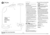 OttLite R34009 Rechargeable Desk Lamp Operating instructions