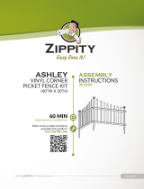 Zippity Outdoor Products Ashley Corner Picket Fence Installation guide