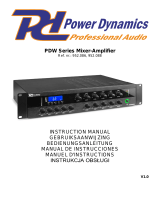 Power Dynamics PDW500MP3 Owner's manual