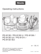 Miele PG 8130 User manual
