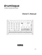 Korg drumlogue Owner's manual