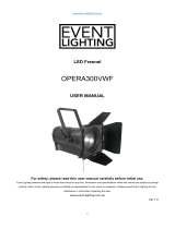 Event Lighting OPERA300VWF User manual