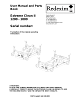 Redexim Extreme Clean 1200 Owner's manual