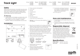 North Light Tracklight-skena 1 m Owner's manual