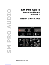 SM Pro Audio M-Patch 2 Operating instructions