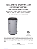 Heat-Flo 40-BT-112 Installation, Operating And Service Instructions