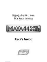ESI MAYA44 XTe User manual