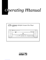 Inter-m CD-3500 Operating instructions