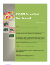 ICP DAS USA PIO-821 Series User manual