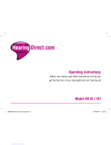 Hearing Direct.com HD 151 Operating Instructions Manual