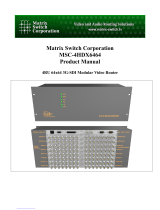 Matrix Switch Corporation MSC-4HDX6464 User manual